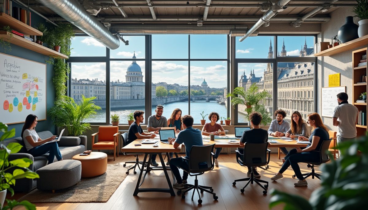 découvrez notre espace de coworking à nantes, idéal pour favoriser la collaboration et l'innovation. rejoignez une communauté dynamique de professionnels, accédez à des équipements modernes et boostez votre créativité dans un environnement stimulant.