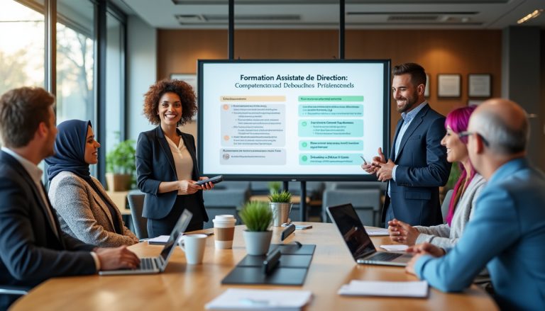 découvrez notre formation complète d'assistante de direction, axée sur les compétences essentielles requises pour exceller dans ce métier dynamique. apprenez les techniques de gestion, de communication et d'organisation tout en explorant les débouchés professionnels variés qui s'offrent à vous dans le monde des affaires.