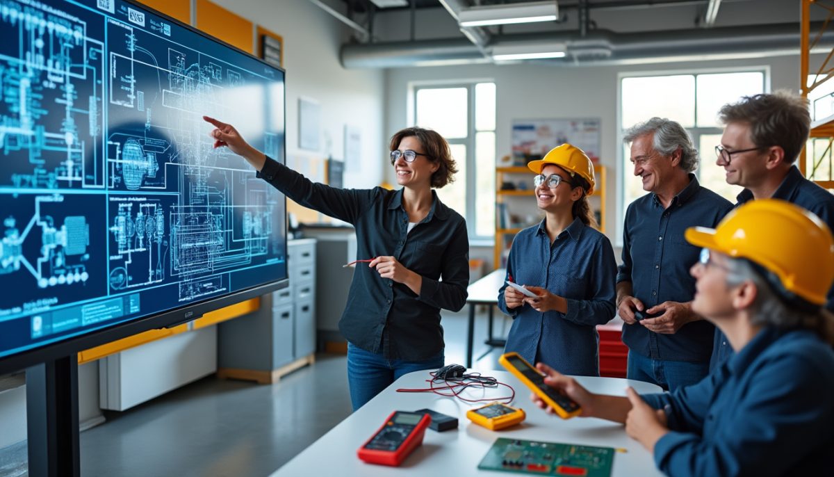 découvrez notre formation électricien destinée aux adultes souhaitant entamer une nouvelle carrière passionnante. apprenez les compétences essentielles et obtenez les certifications nécessaires pour réussir dans le domaine de l'électricité. rejoignez-nous et transformez votre avenir professionnel !